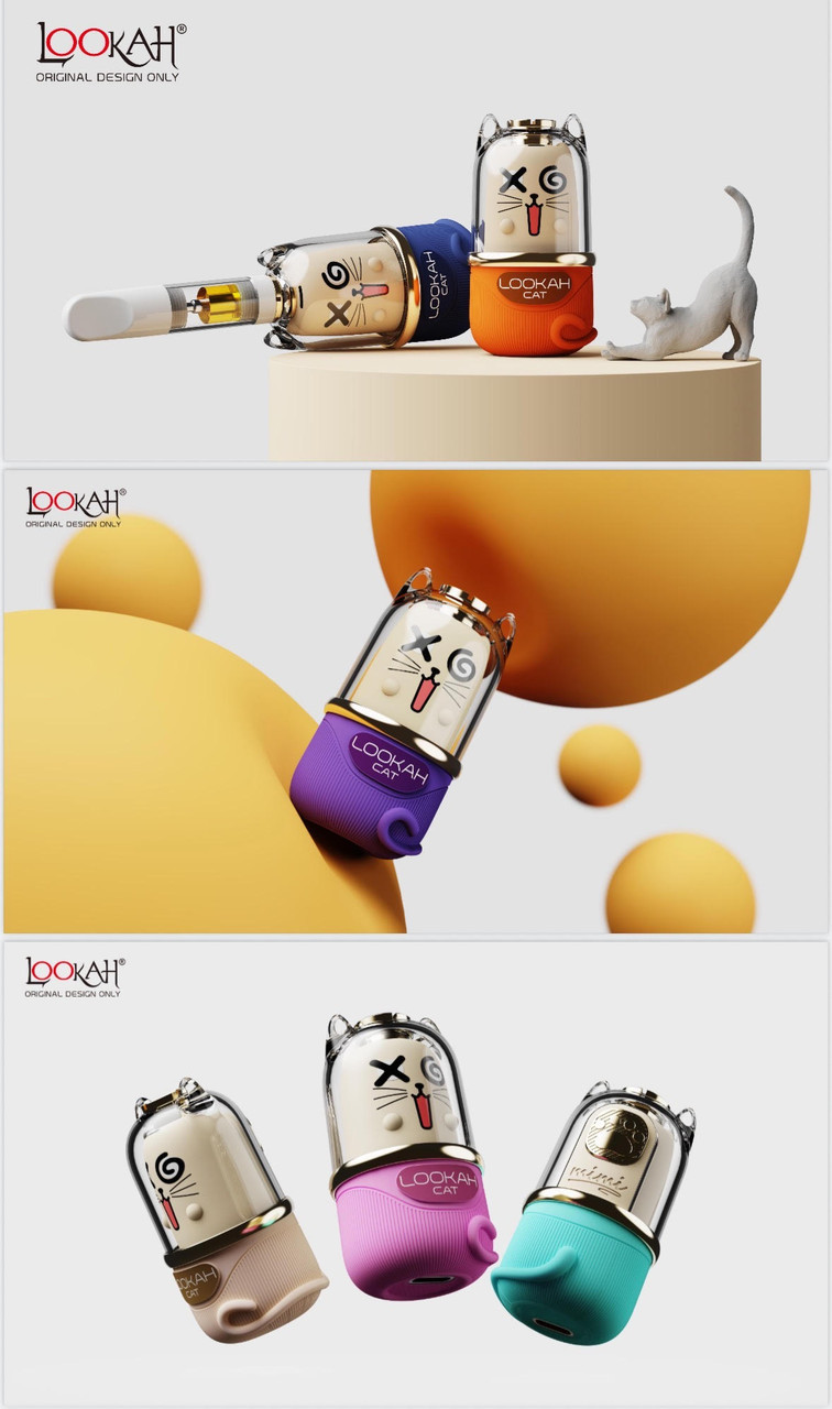 Lookah - Cat 750mAh Variable Voltage 510 Thread Battery, Purple Lookah - Cat 750mAh Variable Voltage 510 Thread Battery, Purple