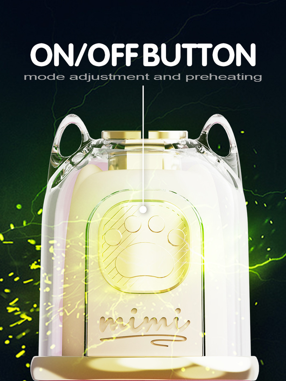 Lookah - Cat 750mAh Variable Voltage 510 Thread Battery, Assorted Colors Lookah - Cat 750mAh Variable Voltage 510 Thread Battery, Assorted Colors