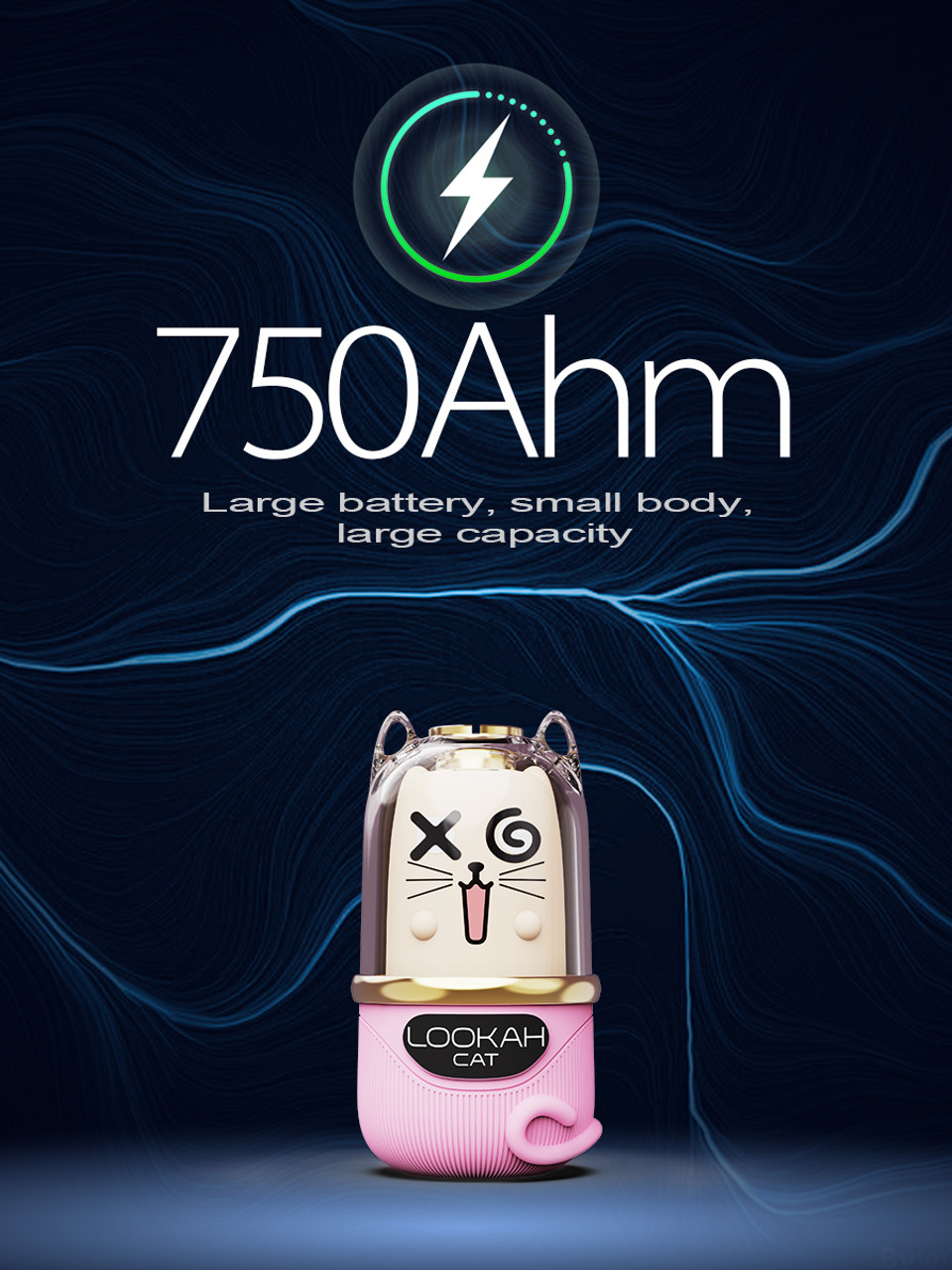 Lookah - Cat 750mAh Variable Voltage 510 Thread Battery Lookah - Cat 750mAh Variable Voltage 510 Thread Battery