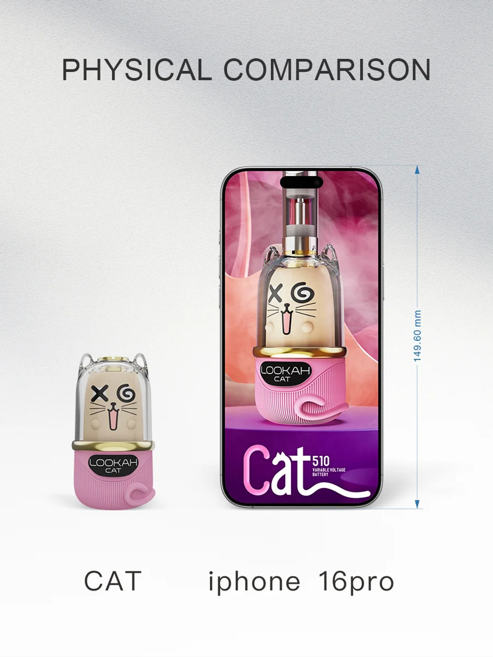 Lookah - Cat 750mAh Variable Voltage 510 Thread Battery Lookah - Cat 750mAh Variable Voltage 510 Thread Battery