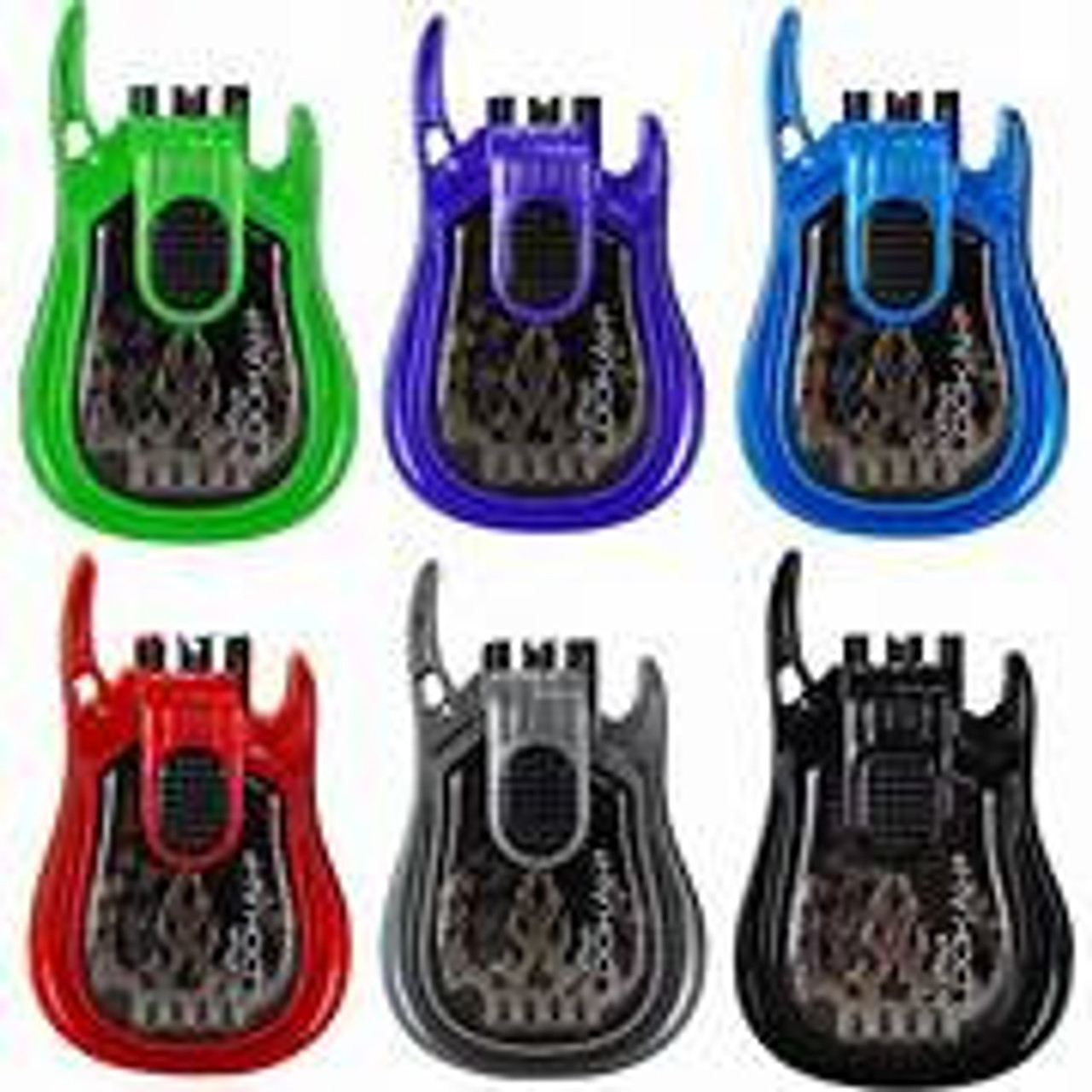 Lookah - 5pk Guitar 350mAh Variable Voltage 510 Thread Battery, Assorted Colors May Vary
