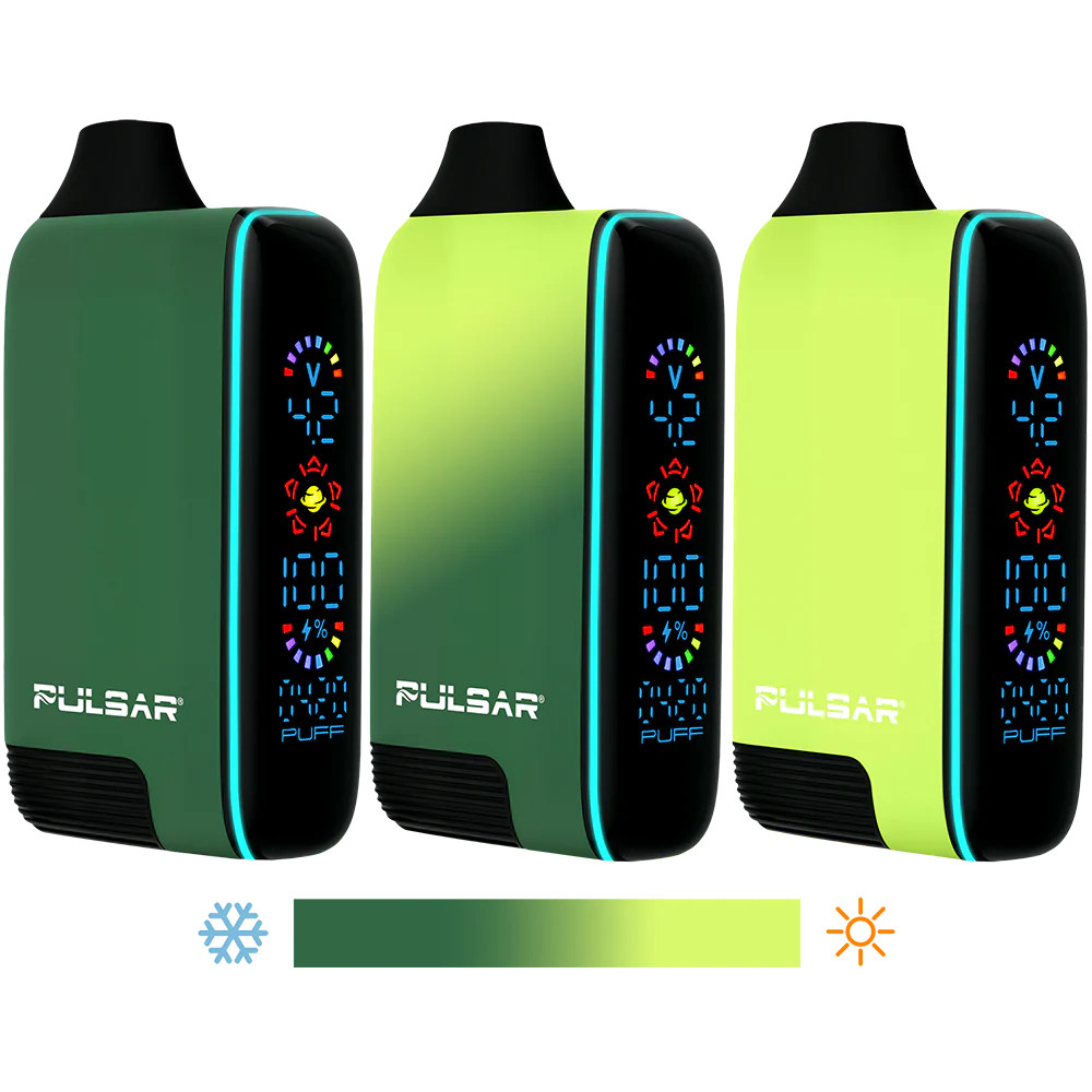 Pulsar - 8pk 510 DL 5.0 Auto Draw 1000mAh Variable Voltage Battery Thermo Series, Retail Display, Assorted Thermo Colors