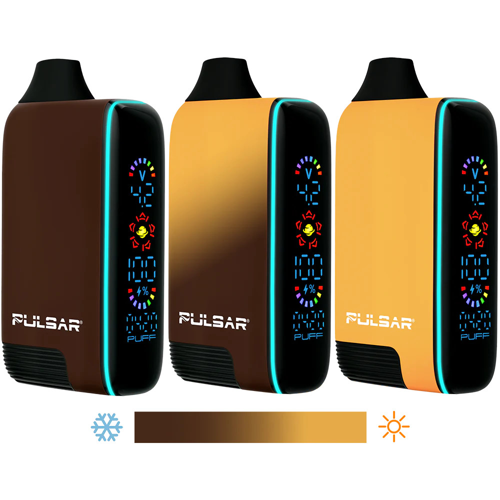 Pulsar - 8pk 510 DL 5.0 Auto Draw 1000mAh Variable Voltage Battery Thermo Series, Retail Display, Assorted Thermo Colors