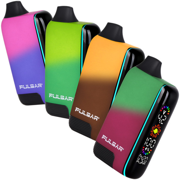 Pulsar - 8pk 510 DL 5.0 Auto Draw 1000mAh Variable Voltage Battery Thermo Series, Retail Display, Assorted Thermo Colors