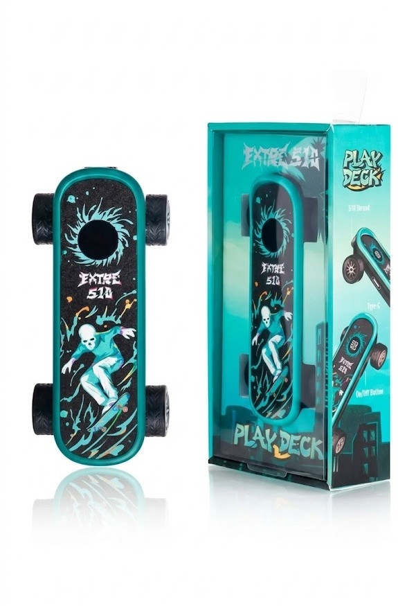 PLAYDECK - 500mAh Variable Voltage 510 Battery, Retail Display, Pearl Teal