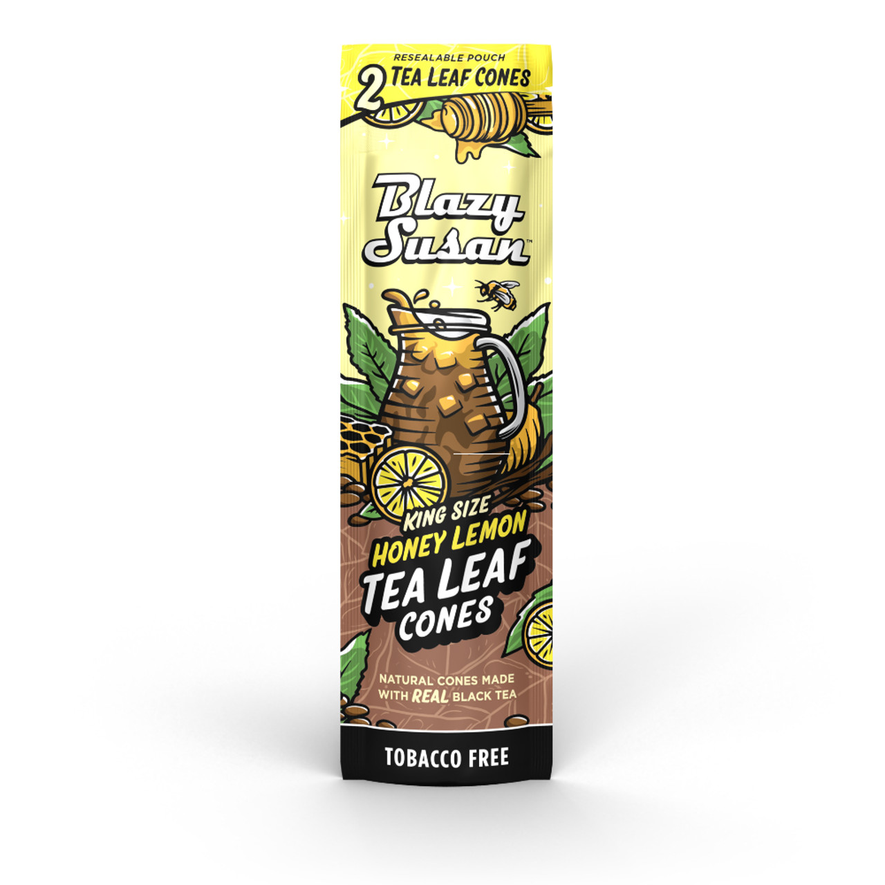 Blazy Susan - 10pk Honey Lemon Tea Leaf Cones, Retail Display, 2pc