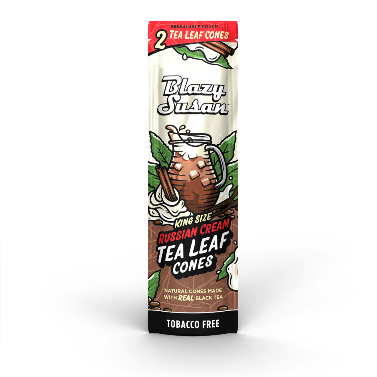 Blazy Susan - 10pk Russian Cream Tea Leaf Cones, Retail Display, 2pc Blazy Susan - 10pk Russian Cream Tea Leaf Cones, Retail Display, 2pc