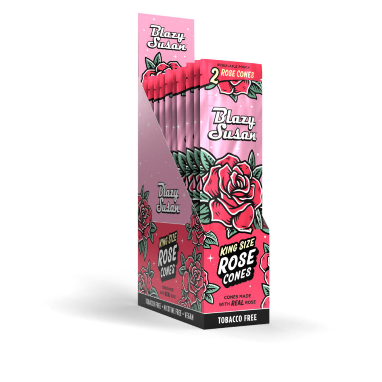Blazy Susan - 10pk Rose Cones, Retail Display, 2pc