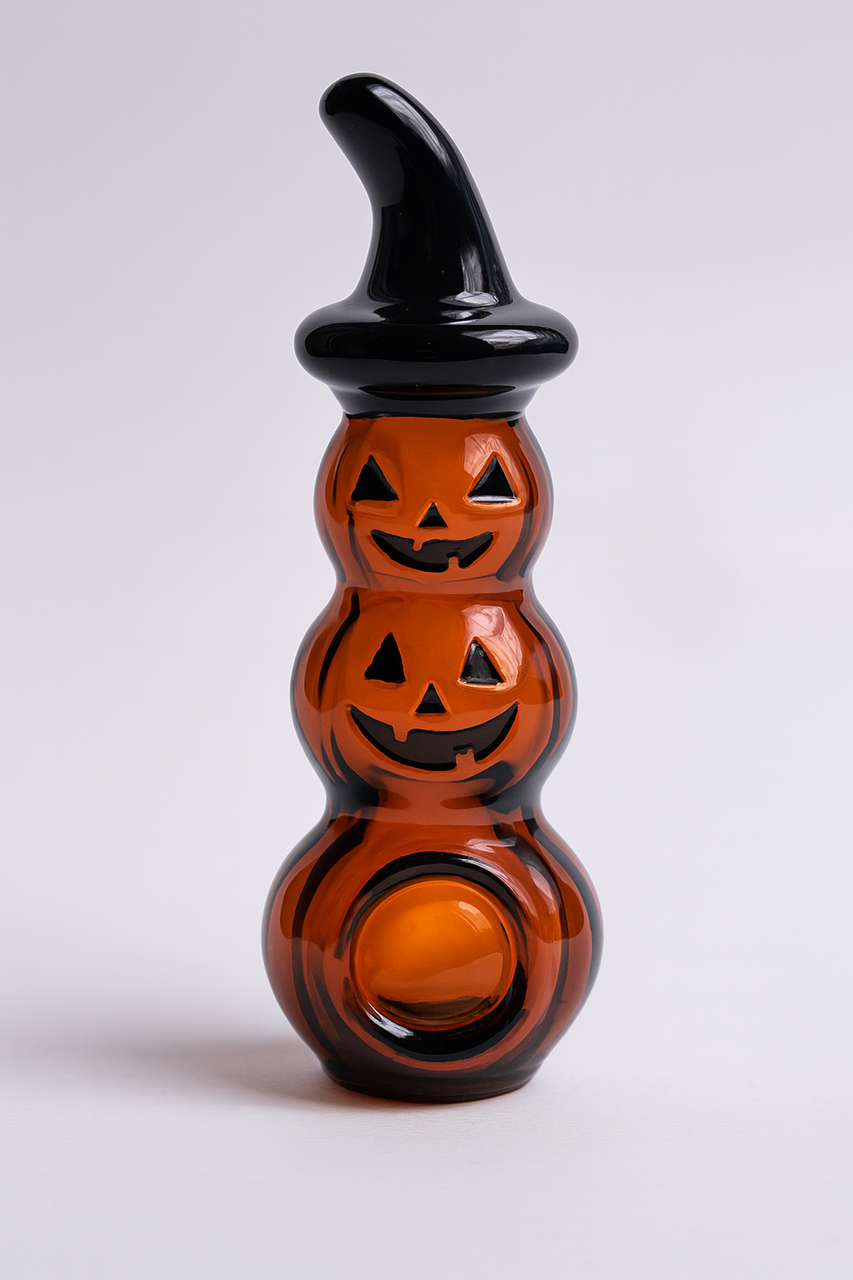 SirEEL - 4.5" Stack O'Lantern Pipe, Pumpkin Color (AI Generated)