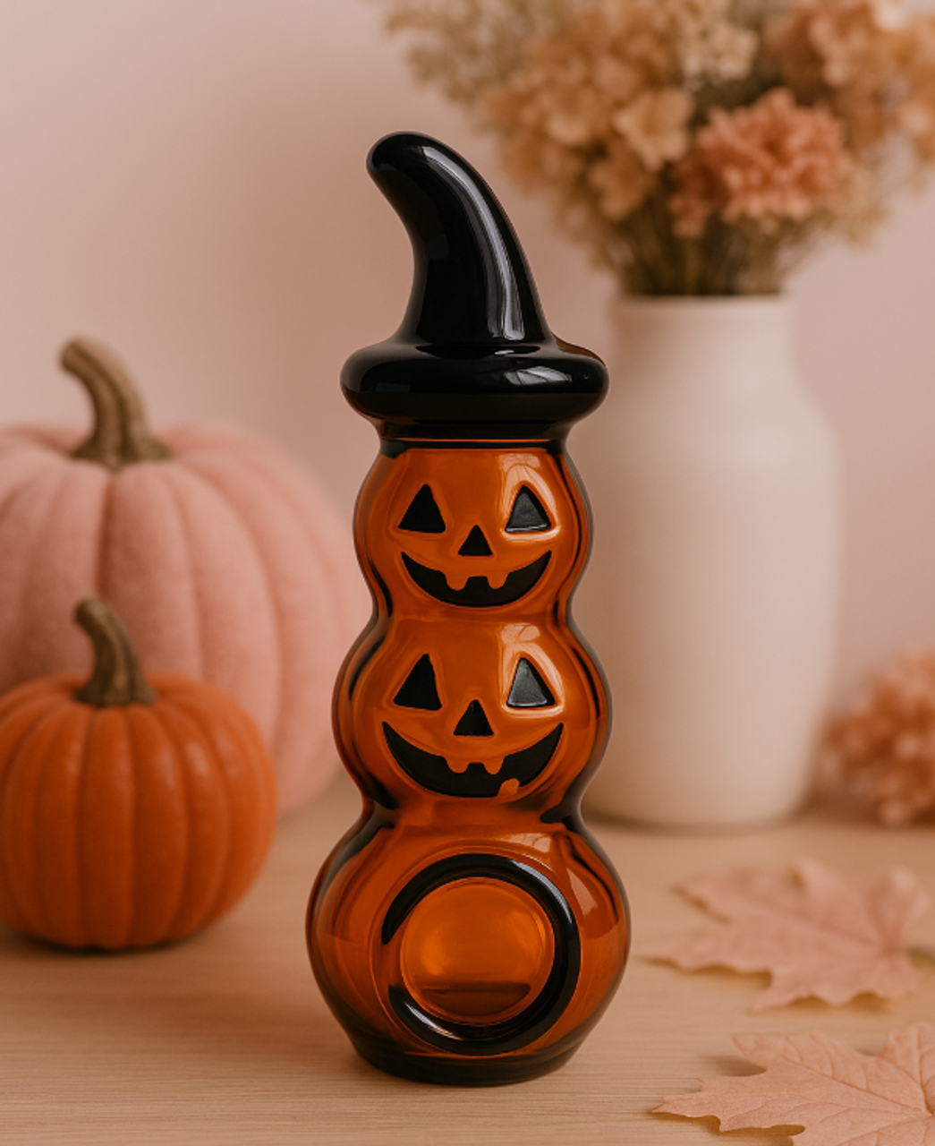 SirEEL - 4.5" Stack O'Lantern Pipe, Pumpkin Color (AI Generated)