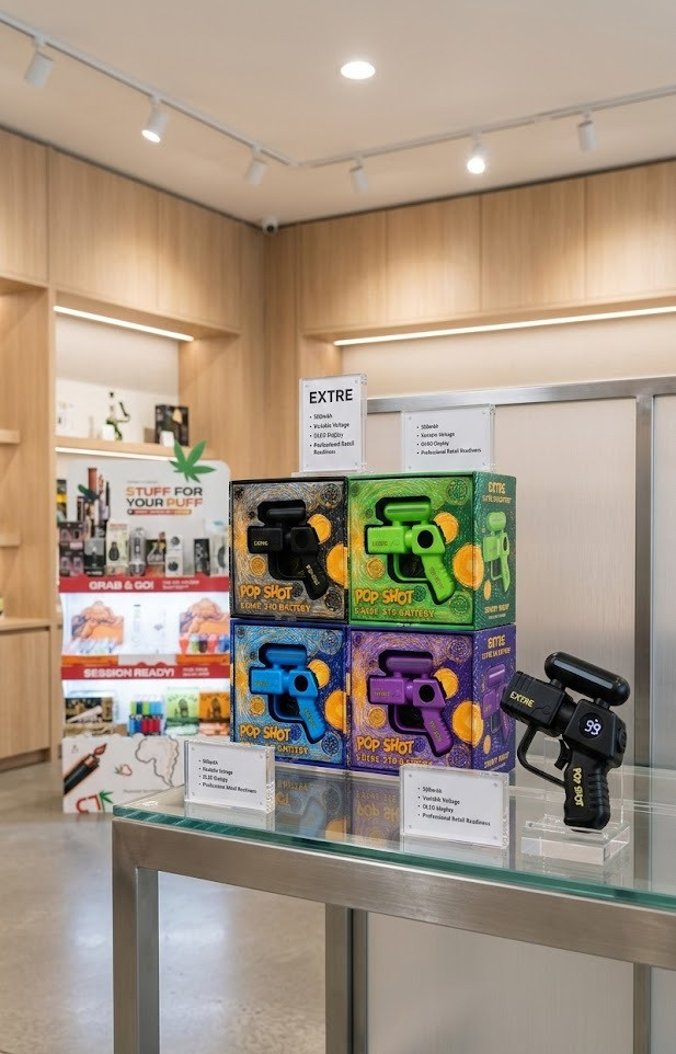 EXTRE - Pop Shot 500mAh Variable Voltage Battery, Assorted Colors May Vary (Generated with AI which can make mistakes)