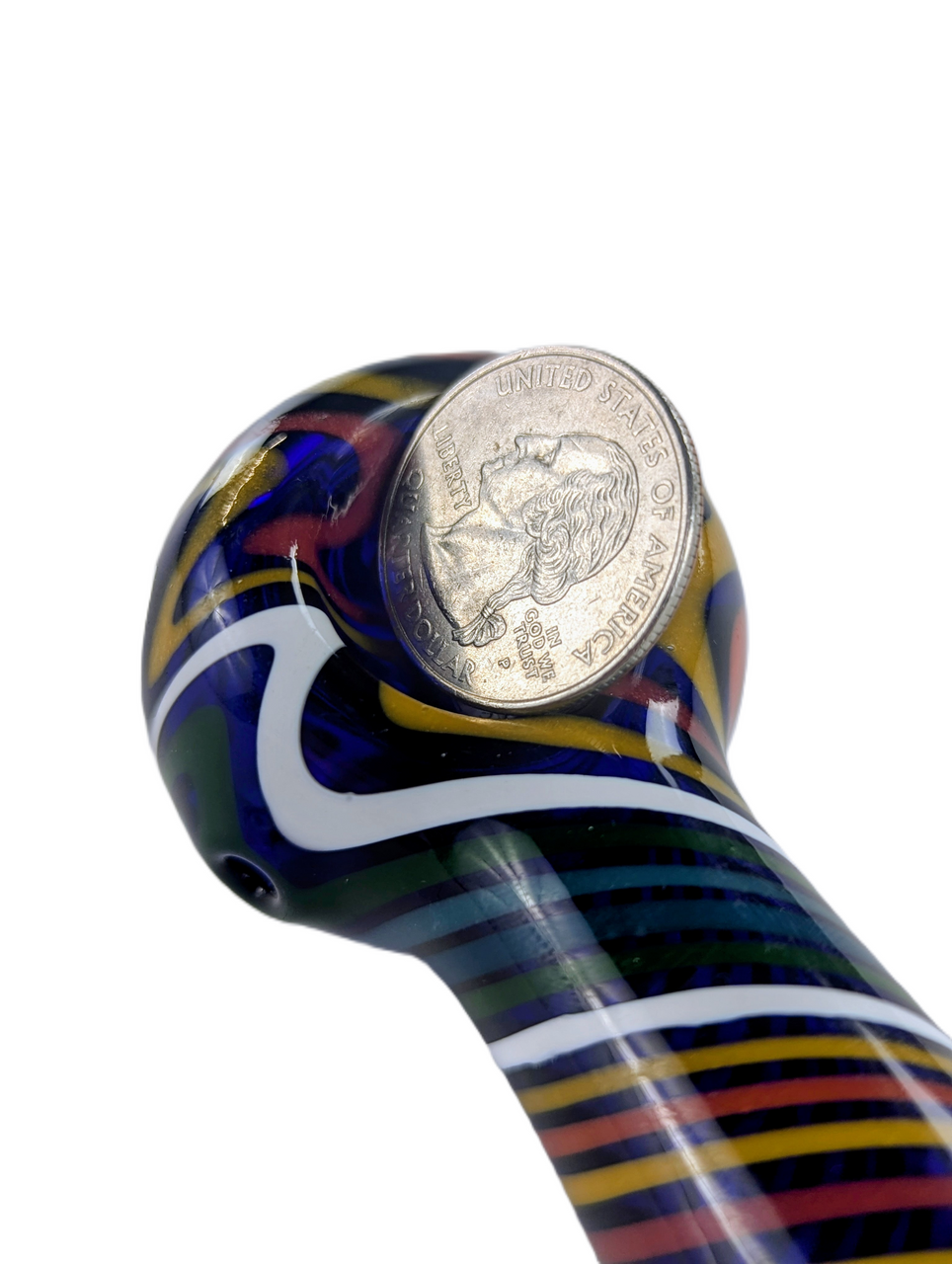 SirEEL - 4.75" Full Linework Stripe Spoon, Assorted Colors May Vary (Luvs smoking quarters!)