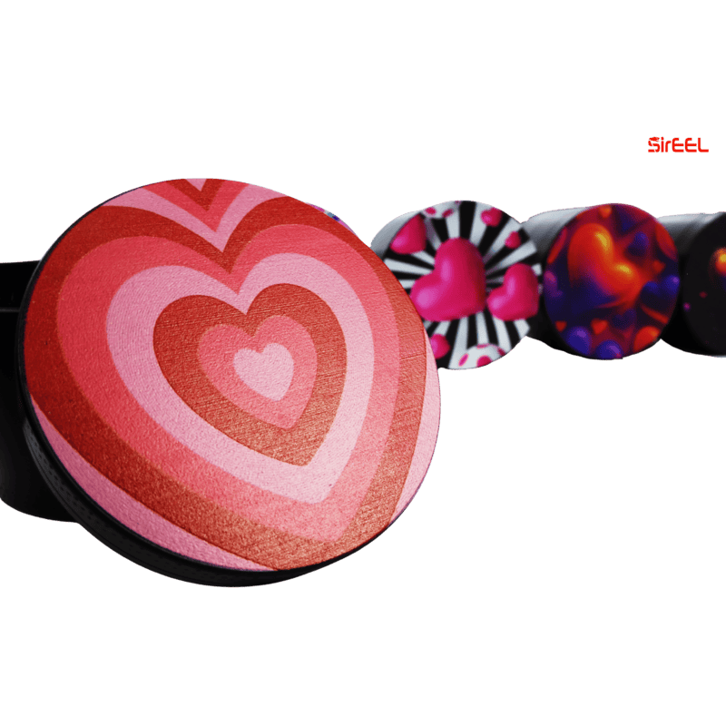 SirEEL - 6pk 2.2" Zinc 4-Piece Valentines Grinders, Assorted Colors May Vary, Retail Display