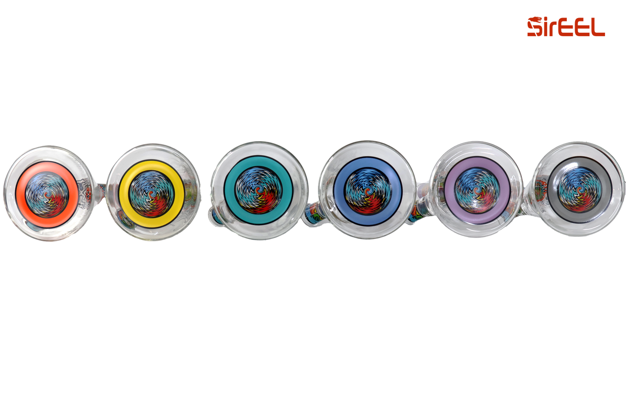 SirEEL - 9.5" Wig Wag Beaker Bong with Bowl, Assorted Colors May Vary