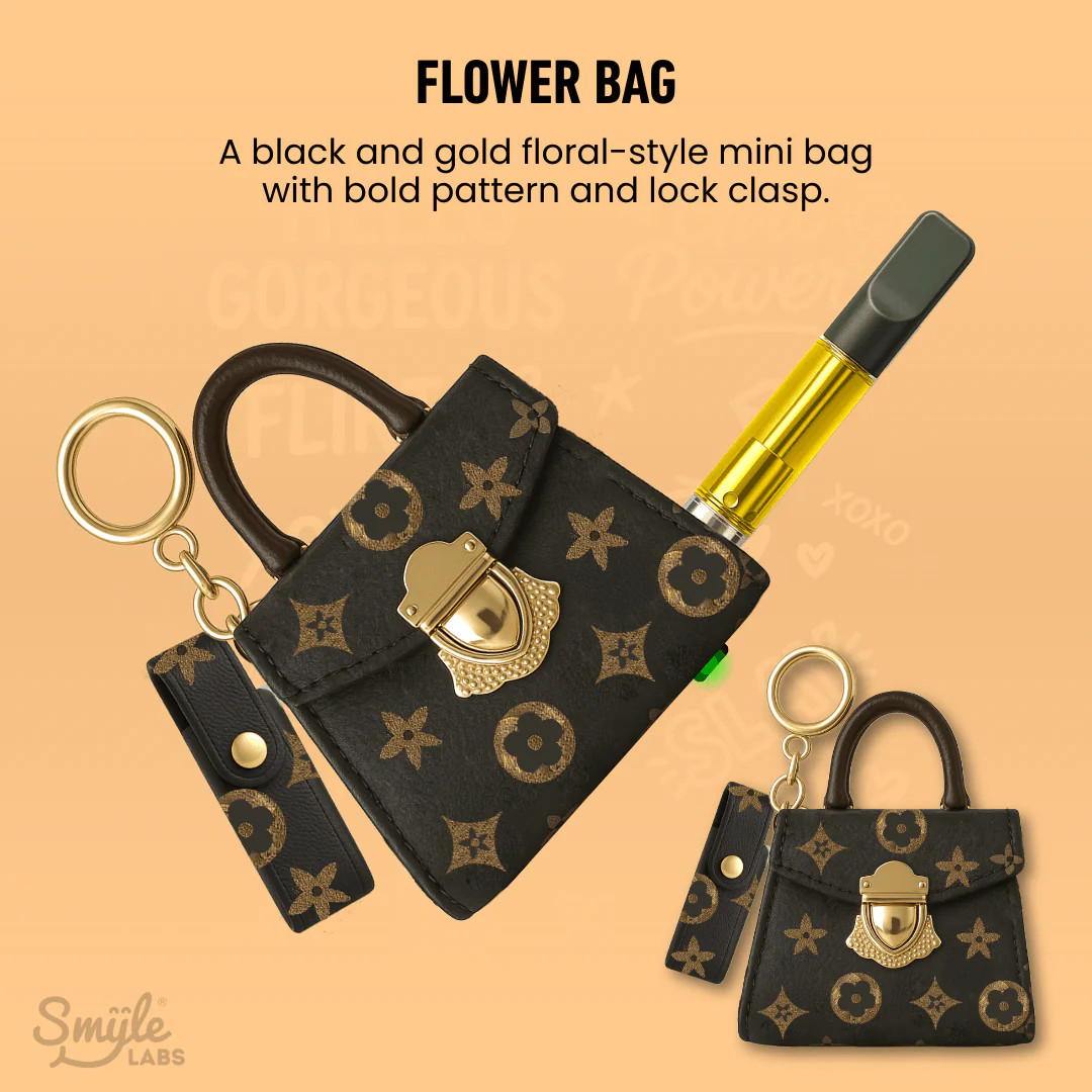 SMYLE Labs - Pursejamin Variable Voltage 510 Thread Battery, Black Flower