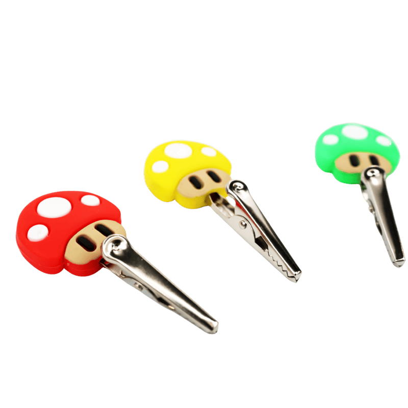 SirEEL - 25pk Mushroom 1up Roach Clip, Assorted Colors May Vary, Retail Display