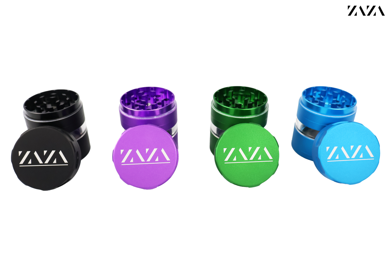 ZAZA - 2"(50mm) 4-Piece Window Grinder, Matte Green