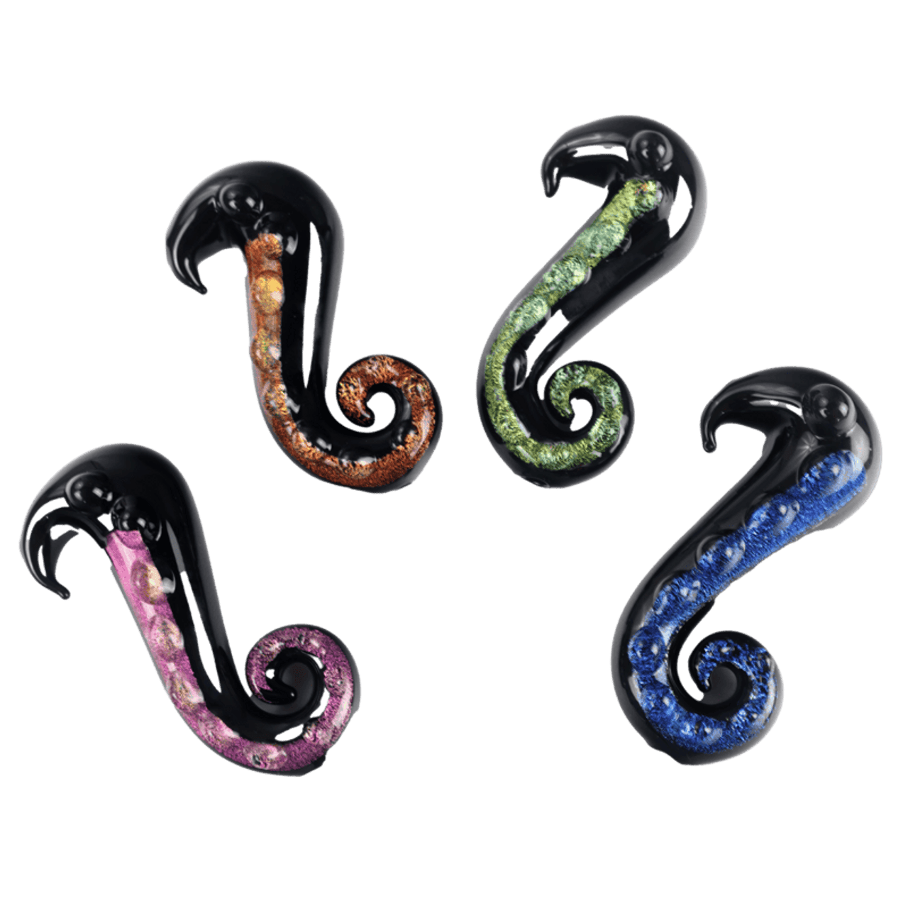 SirEEL - 3.5" Smoktopus Dichro Tentacle Pipe, Dichroic Glass Sculpture, Hidden Hand Pipe, Functional Art, Assorted Colors May Vary SirEEL - 3.5" Smoktopus Dichro Tentacle Pipe, Dichroic Glass Sculpture, Hidden Hand Pipe, Functional Art, Assorted Colors May Vary