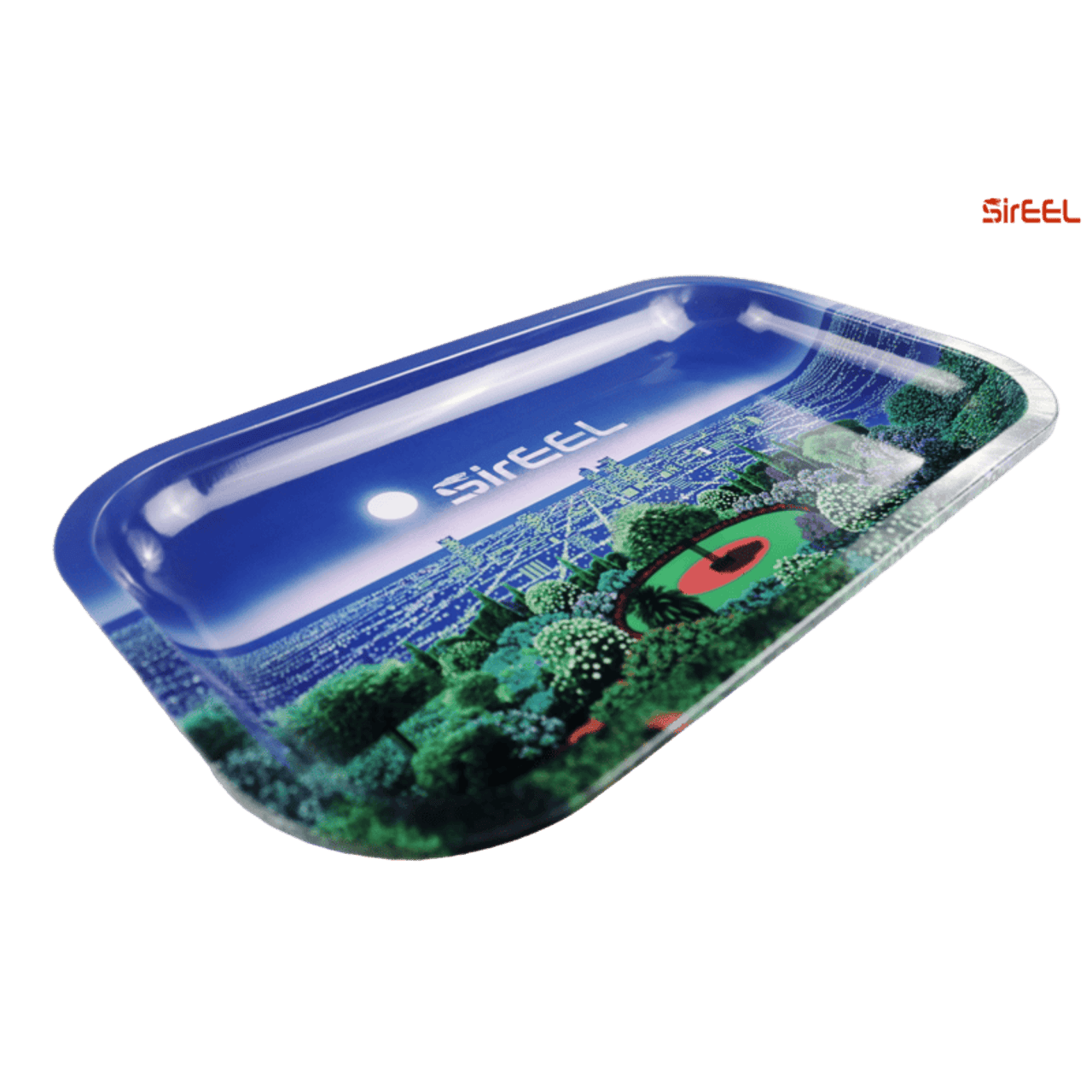SirEEL - 11" x 7" Skyline Garden Rolling Tray