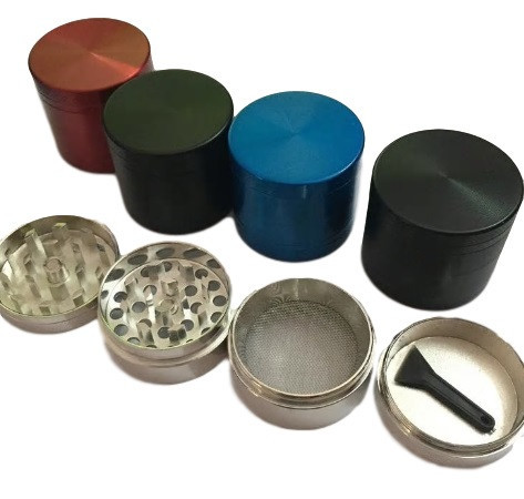 SirEEL - 12pk 40mm Zinc 4pc Grinder, Assorted Colors May Vary