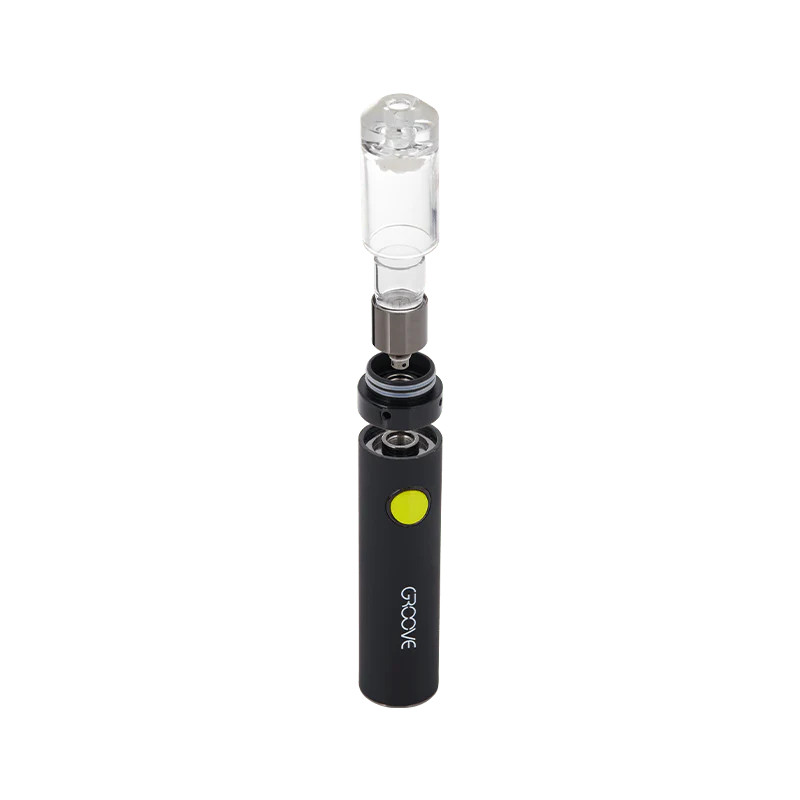 GROOVE - CARA Plus Variable Voltage Concentrate Pen with Coil-less Quartz Cup, Black