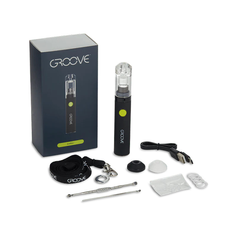 GROOVE - CARA Plus Variable Voltage Concentrate Pen with Coil-less Quartz Cup, Black