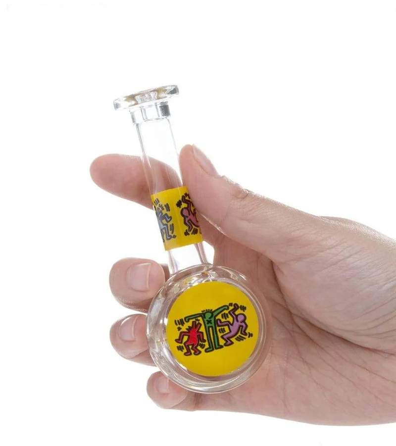 K. Haring - Glass Spoon Pipe, Assorted Colors May Vary