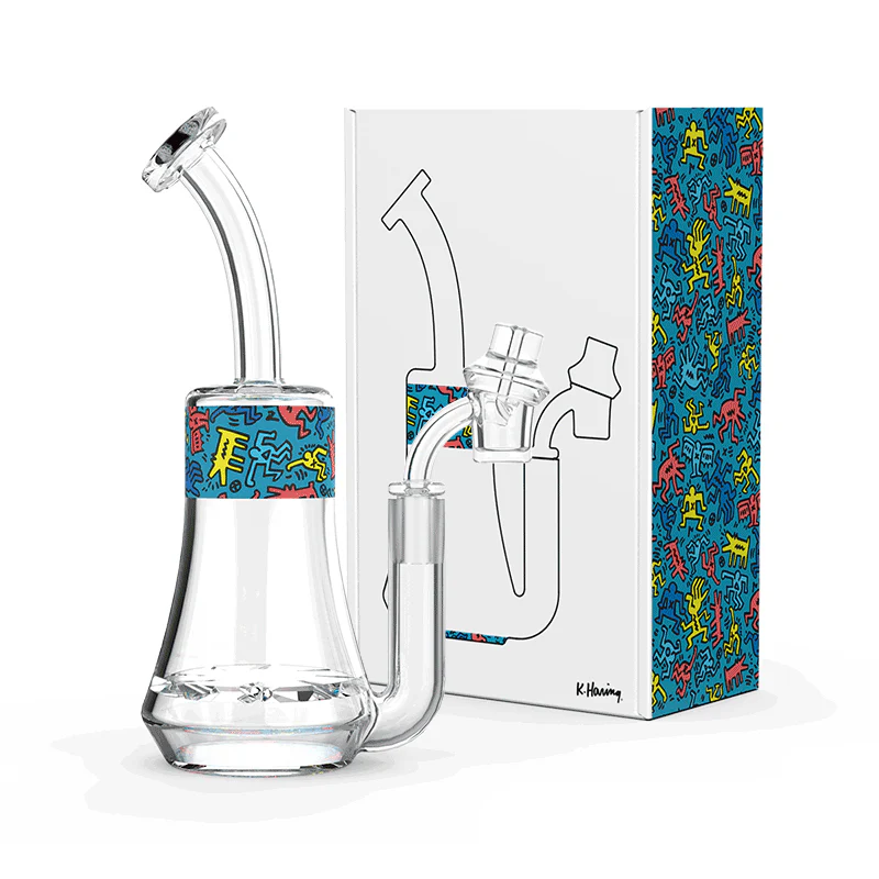 K. Haring - 9.5" Concentrate Rig with Banger, Assorted Colors May Vary