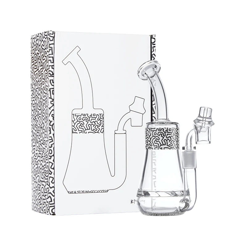 K. Haring - 9.5" Concentrate Rig with Banger, Assorted Colors May Vary