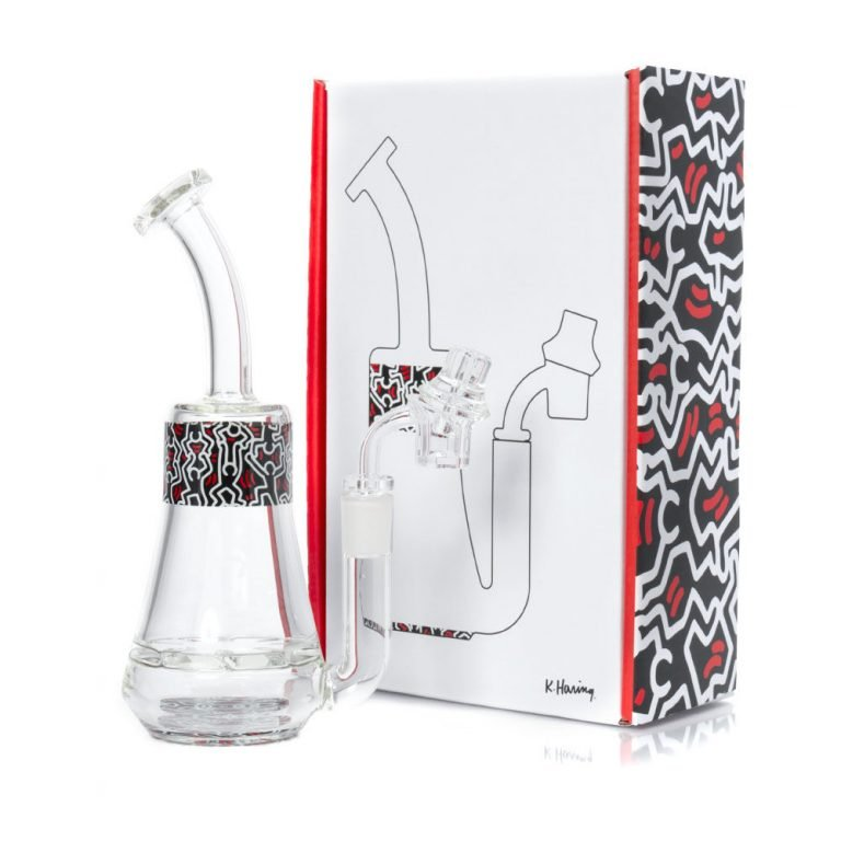 K. Haring - 9.5" Concentrate Rig with Banger, Assorted Colors May Vary