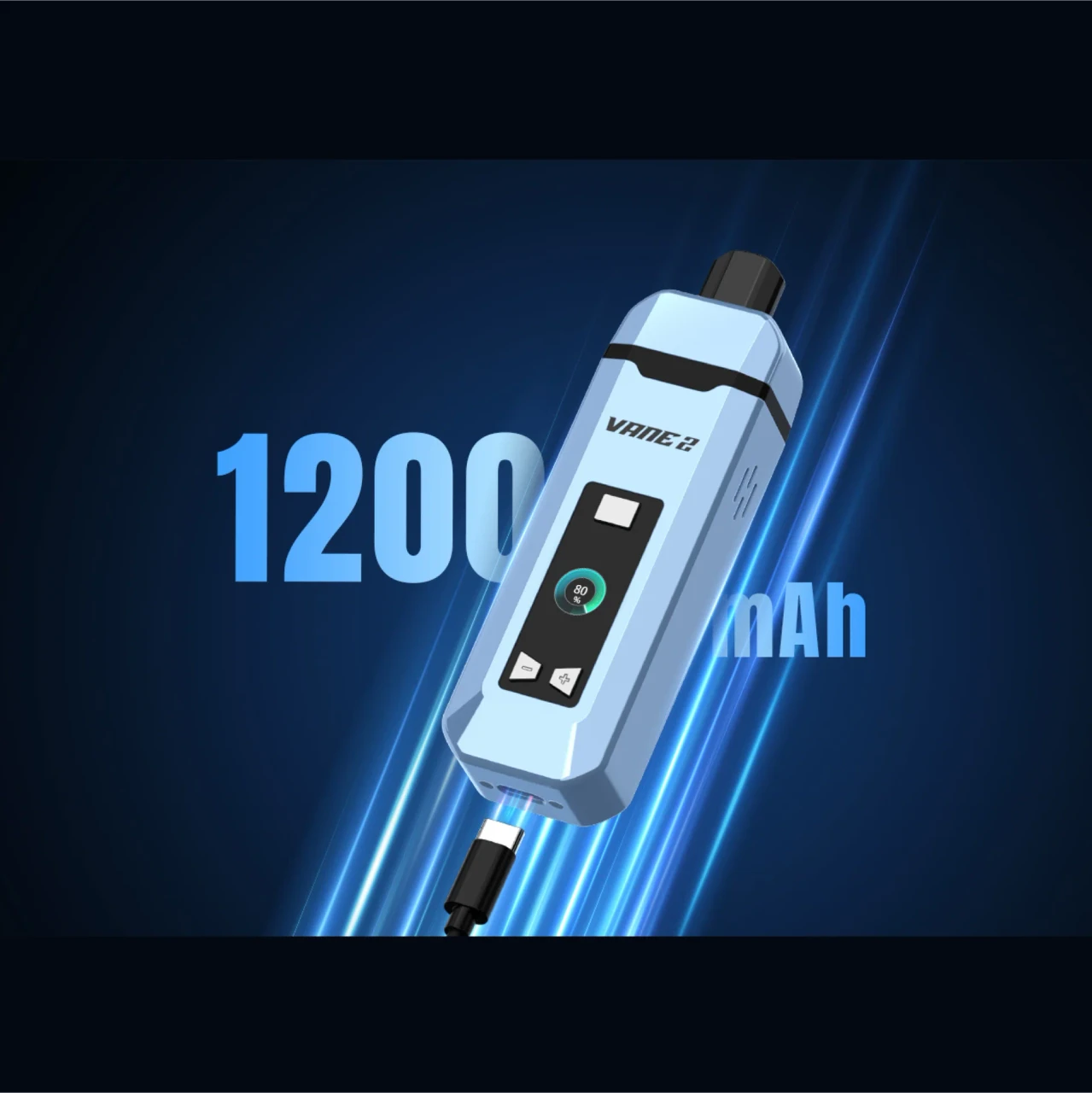Yocan - 1200mah VANE 2 Variable Voltage Battery, Assorted Colors May Vary
