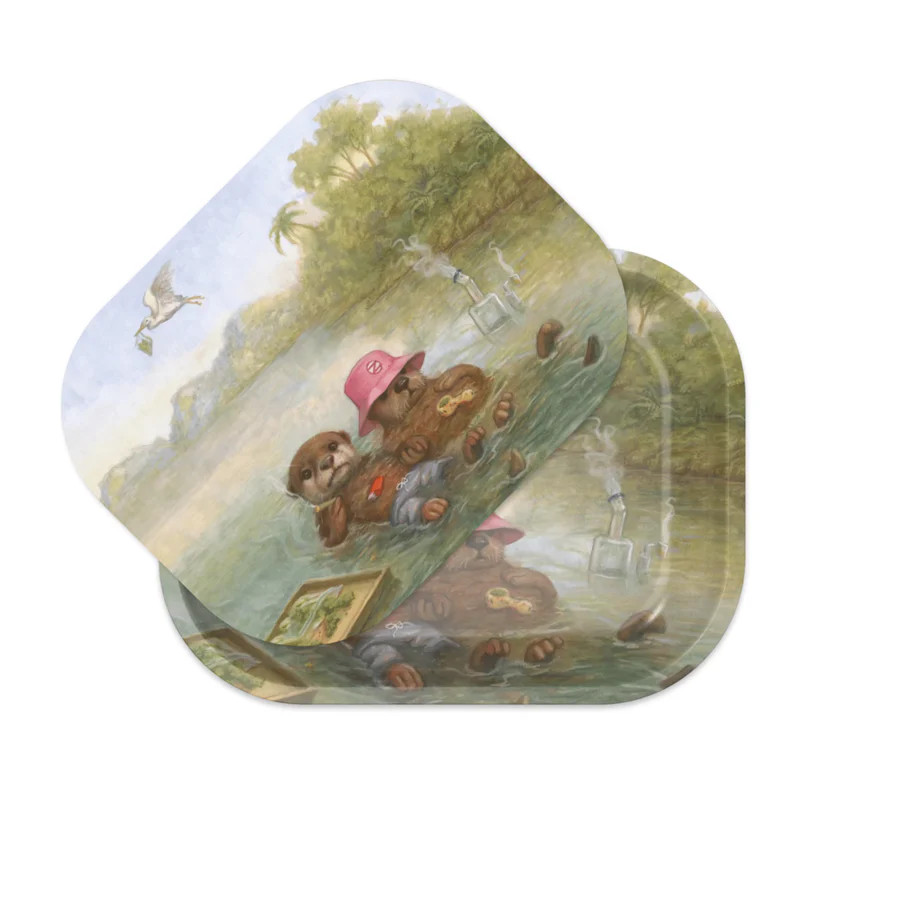 ZZZ's - 5" x 7" Joint Hands By Joaquin Carreño Rolling Tray with Magnetic Cover