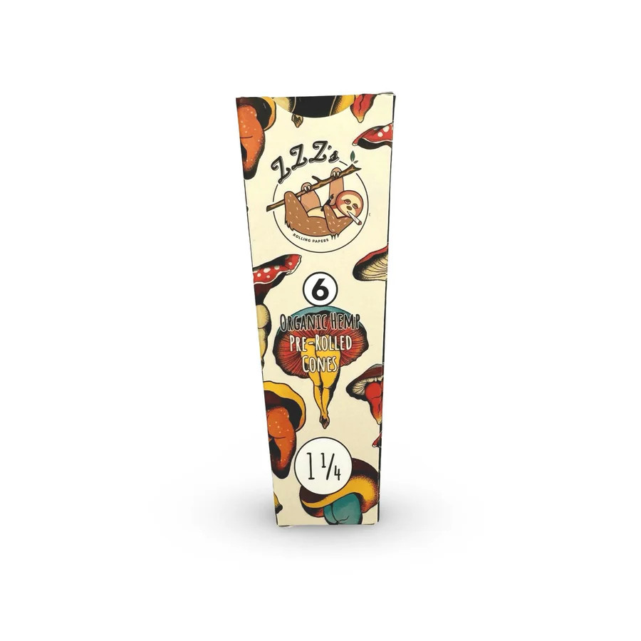ZZZ's - 32pk "Shroom Booties" Pre-Rolled Cones, 1 1/4", 6ct, Retail Display