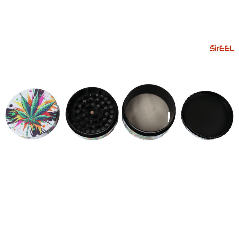 SirEEL - 12pk 75mm Polymer 4pc Grinder, Assorted Colors May Vary, Retail Display