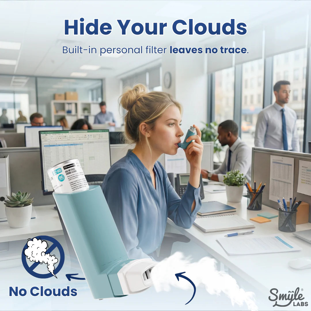 SMYLE Labs - Inhaler Variable Voltage 510 Thread Battery, Blue