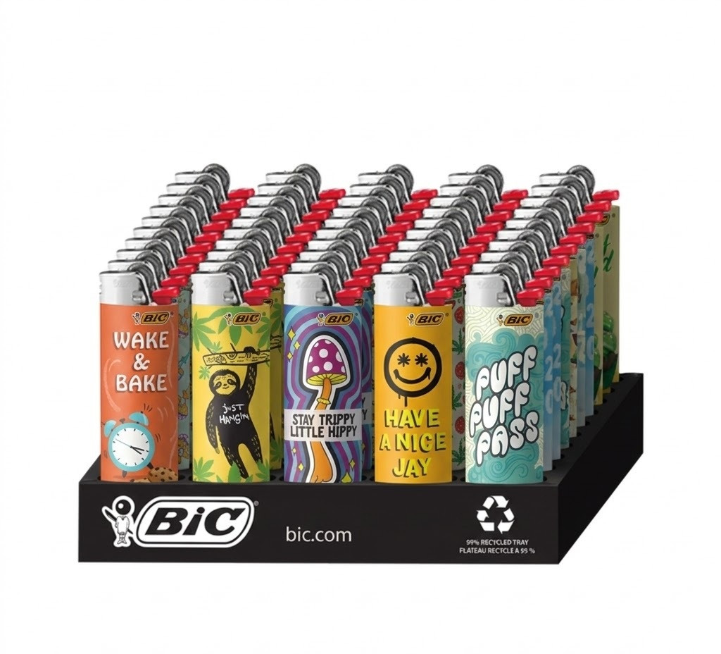 BIC - Maxi Special Edition Counterculture 2 Cloud 9 Lighter, 50 Pk, Retail Display