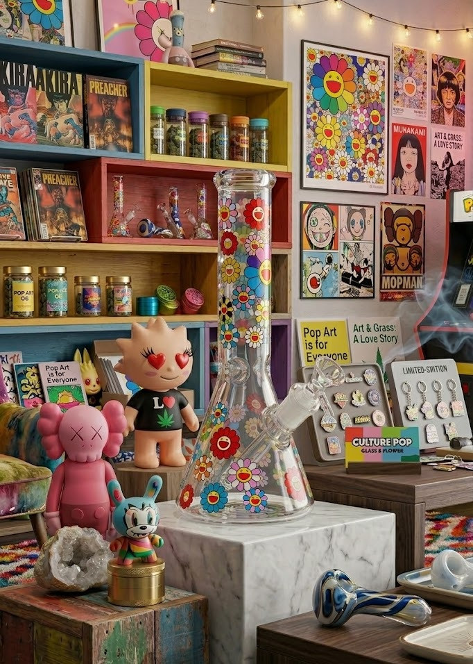 SirEEL - 8" PetalPop Beaker Bong with Bowl, Assorted Colors May Vary (Generated with AI which can make mistakes)