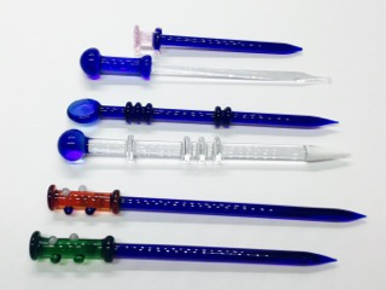 6 Assorted Color Glass Dabber - Dab Tool, LuvBuds