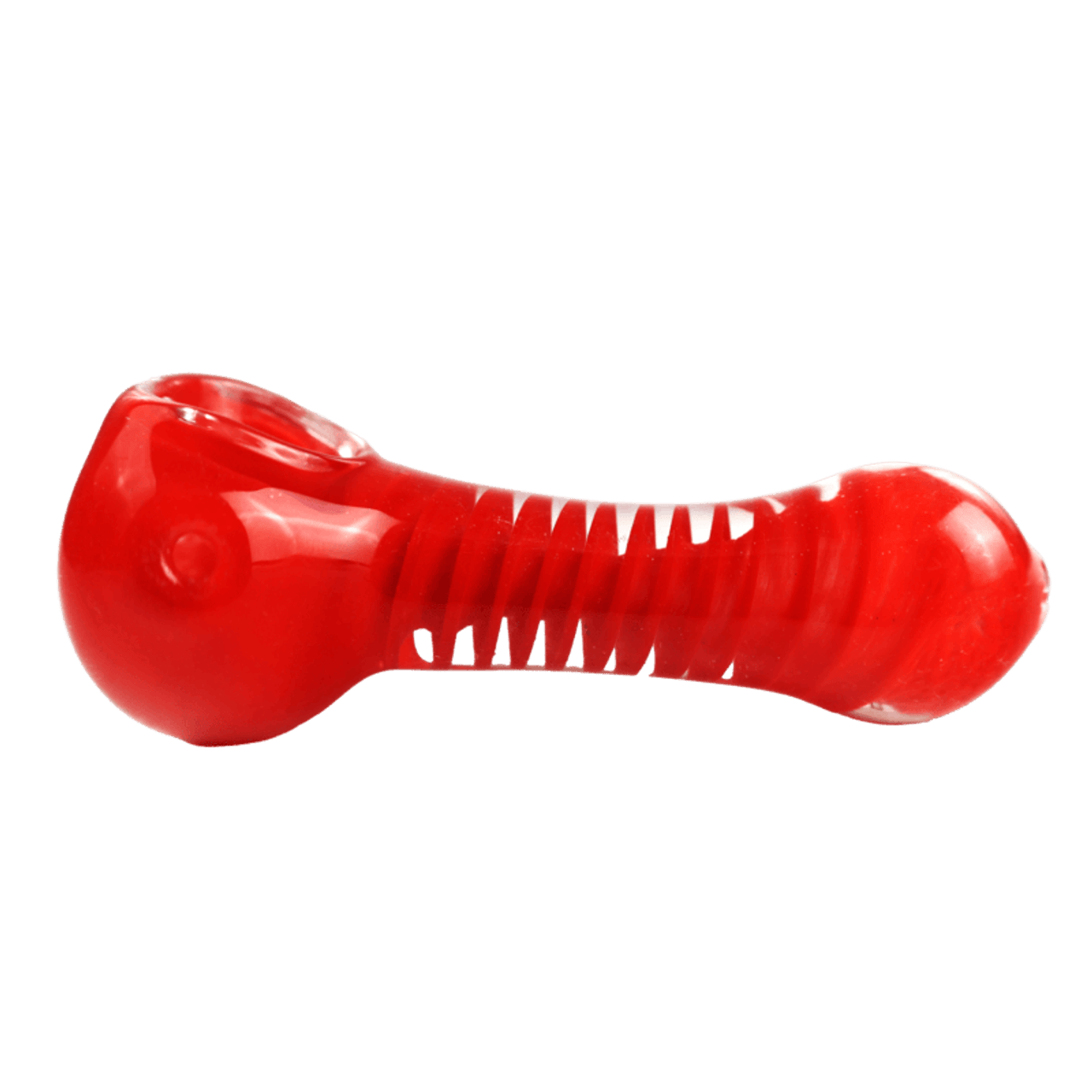 LuvBuds - 3.5" Swirl Glass Hand Pipe, Assorted Colors May Vary