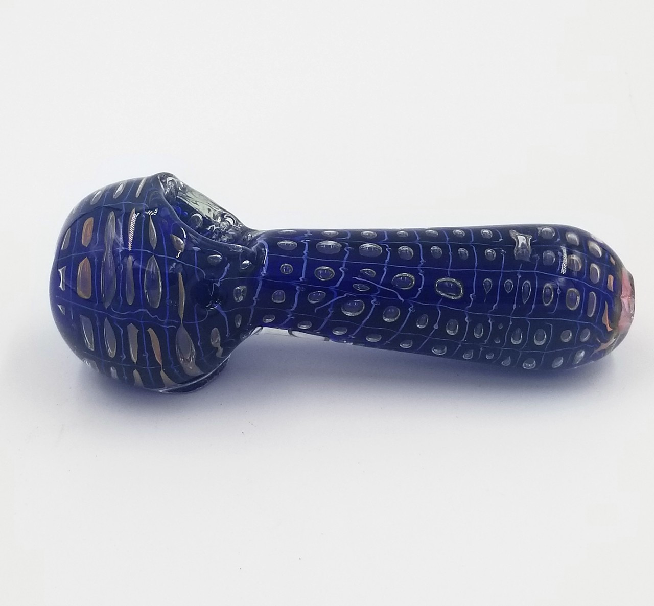 4 inch BUBBLE TRAP GLASS HAND PIPE ASSORTED COLORS