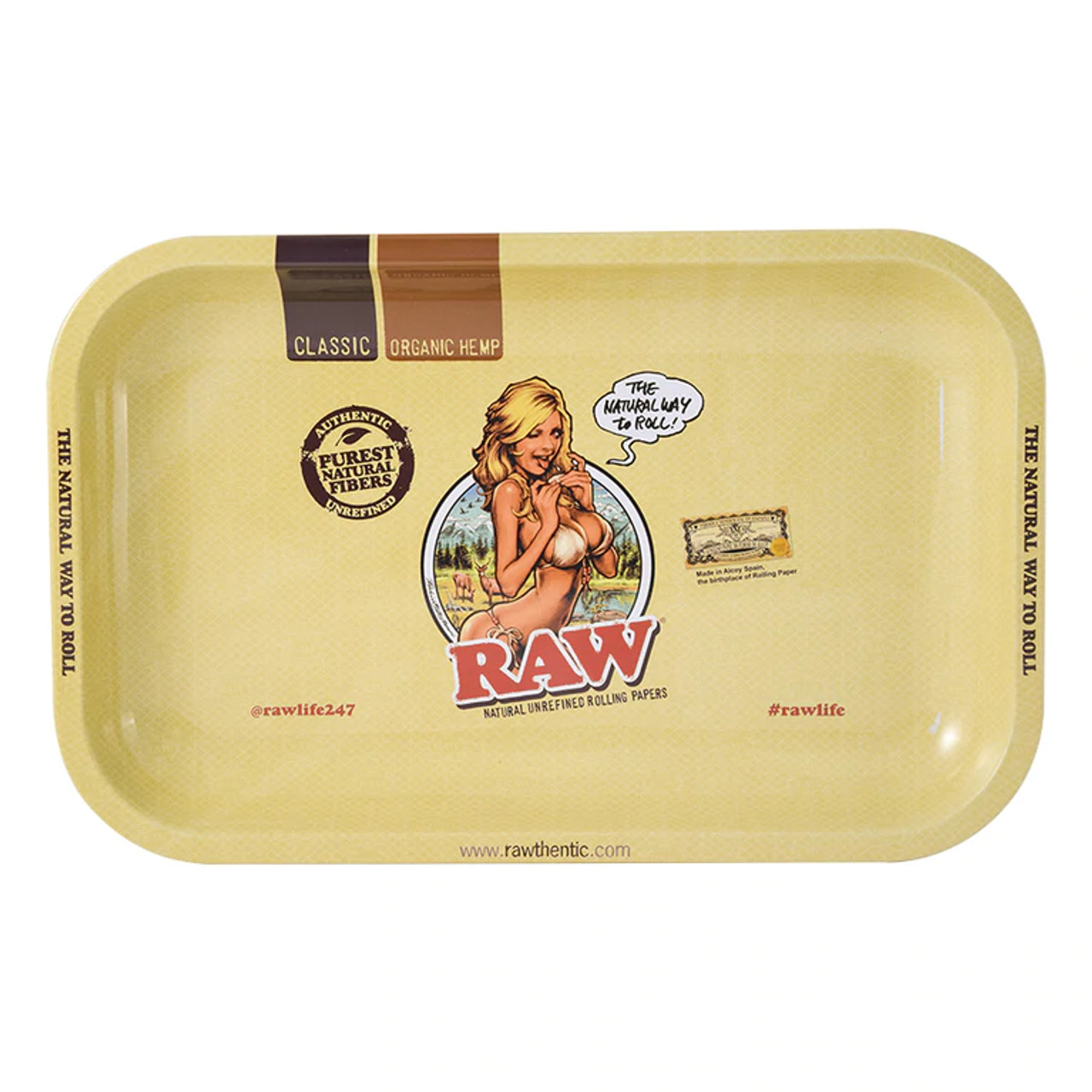 Raw Rolling Trays 11 inch by 7 inch Assorted Styles