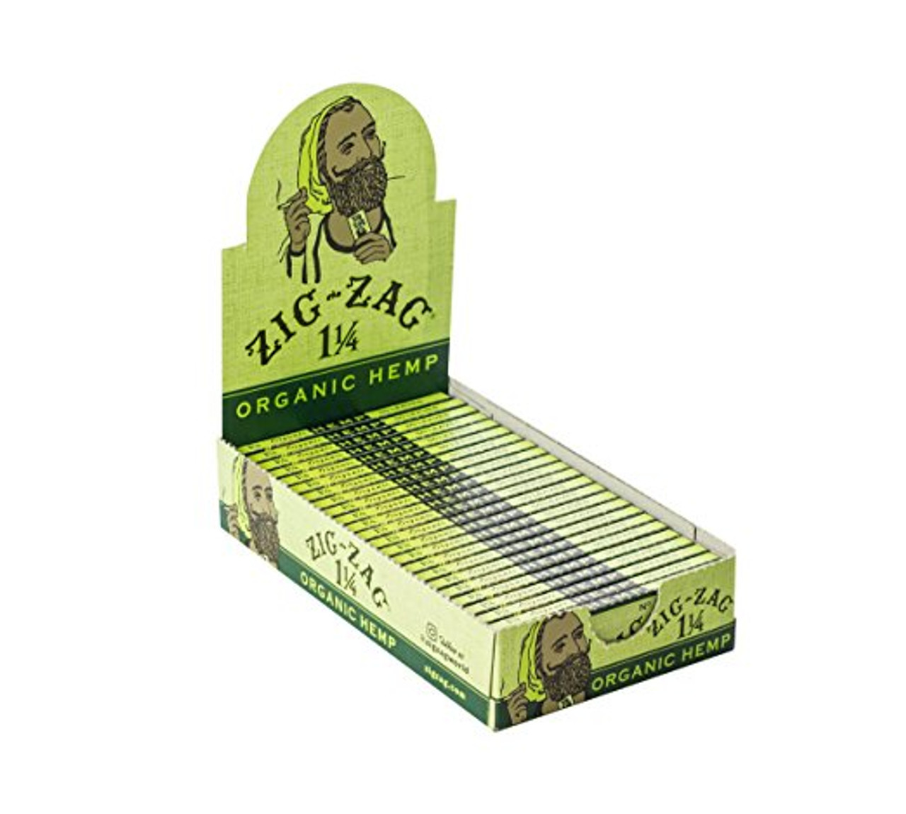 Zig Zag Organic Hemp 1 1/4 inch Rolling Papers 24 Packs per Box