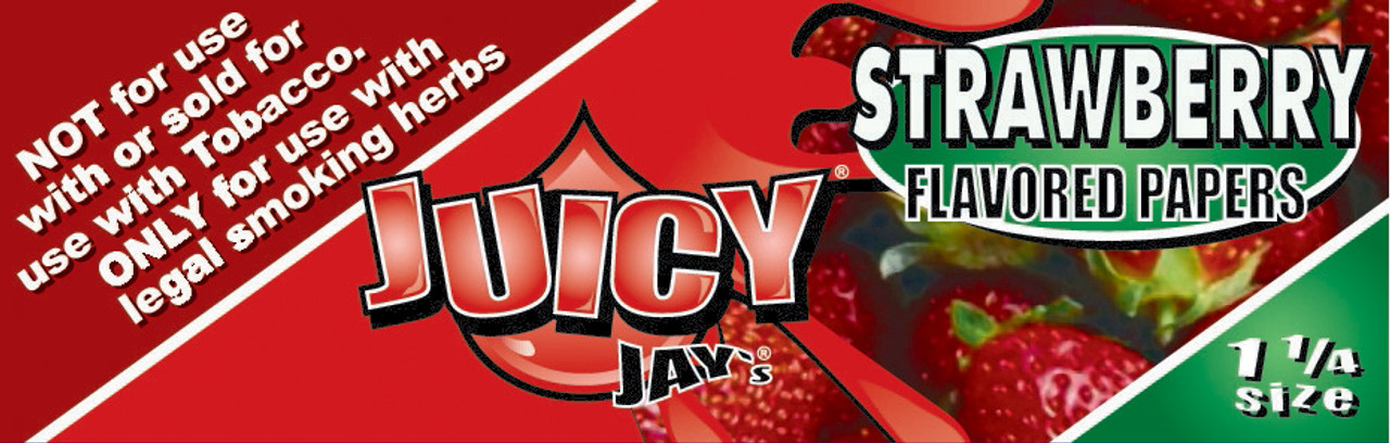 Juicy Jay's 1 1/4 inch Strawberry 24 books per box