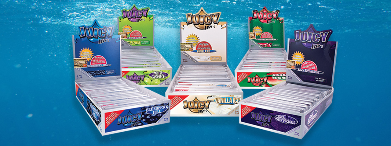 Juicy Jays - 1 1/4 Blueberry, 24 Booklets