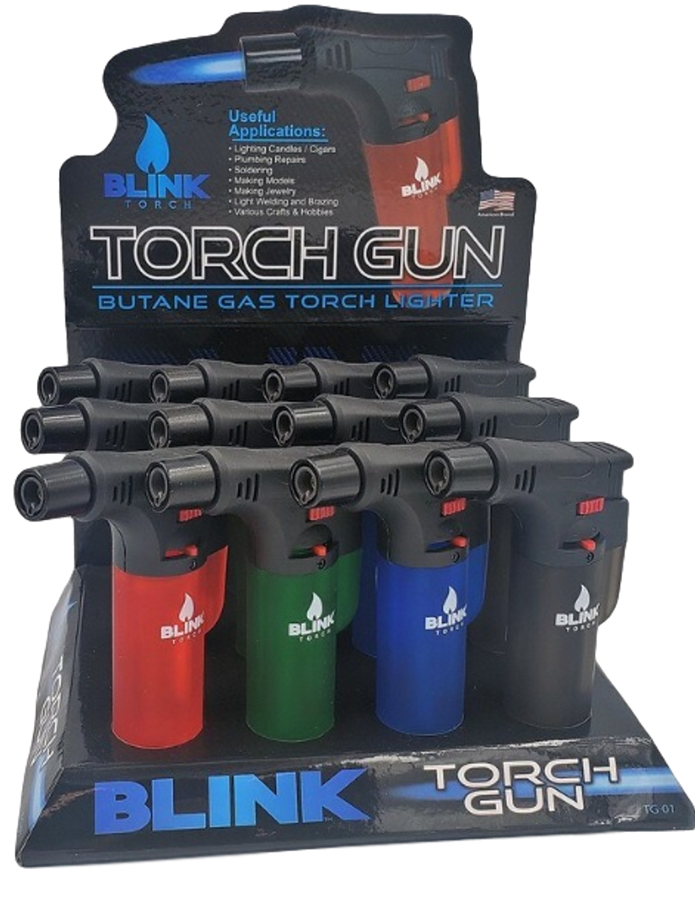 4.5 inch Torch 12 pack Assorted Colors