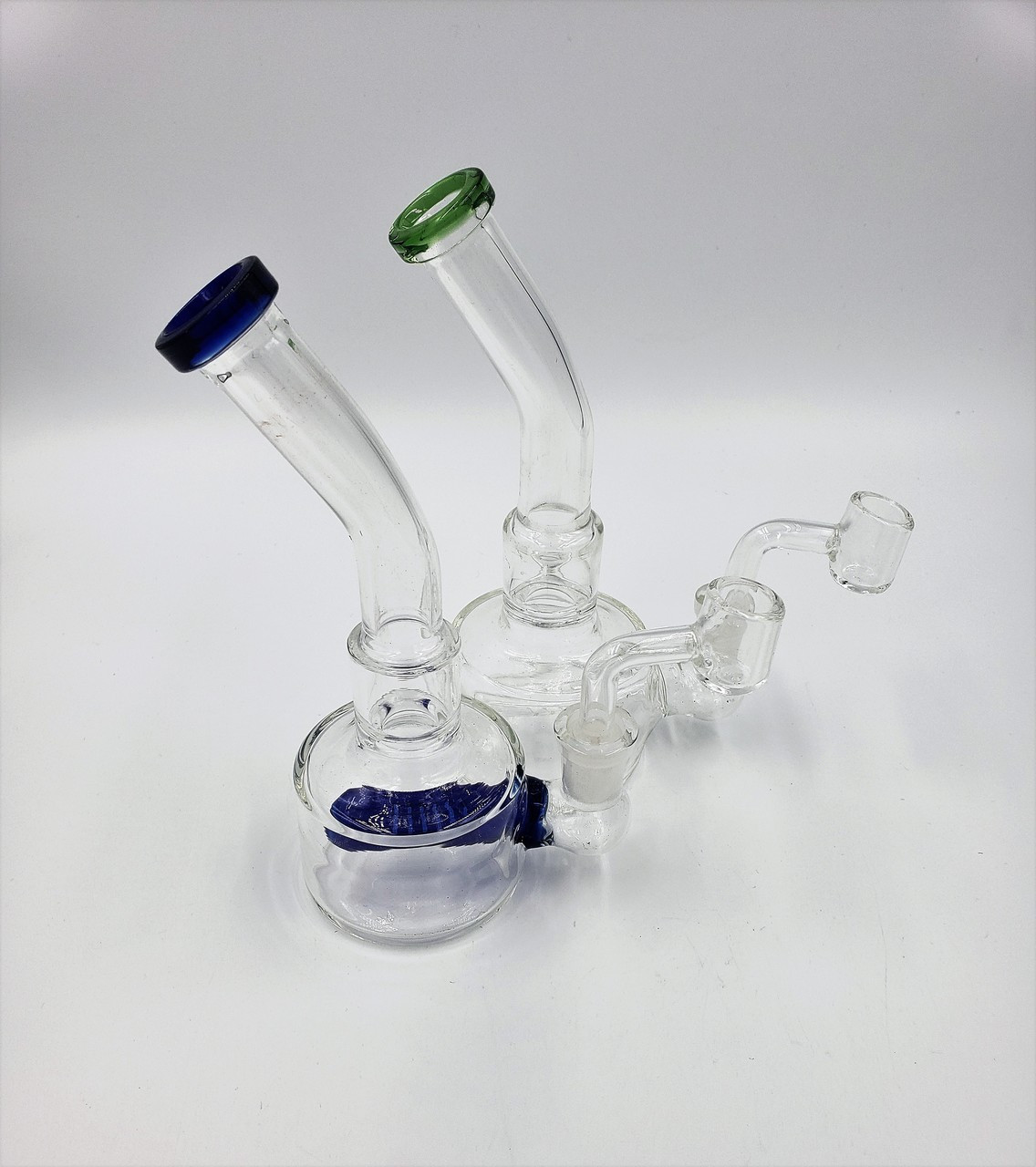 6" Inline Perc Puck Rig - Bong