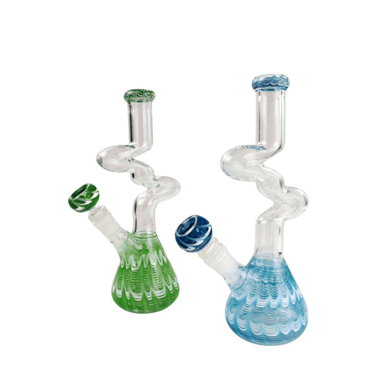 LuvBuds - 10" Curved Zong Style Bong, Assorted Colors May Vary