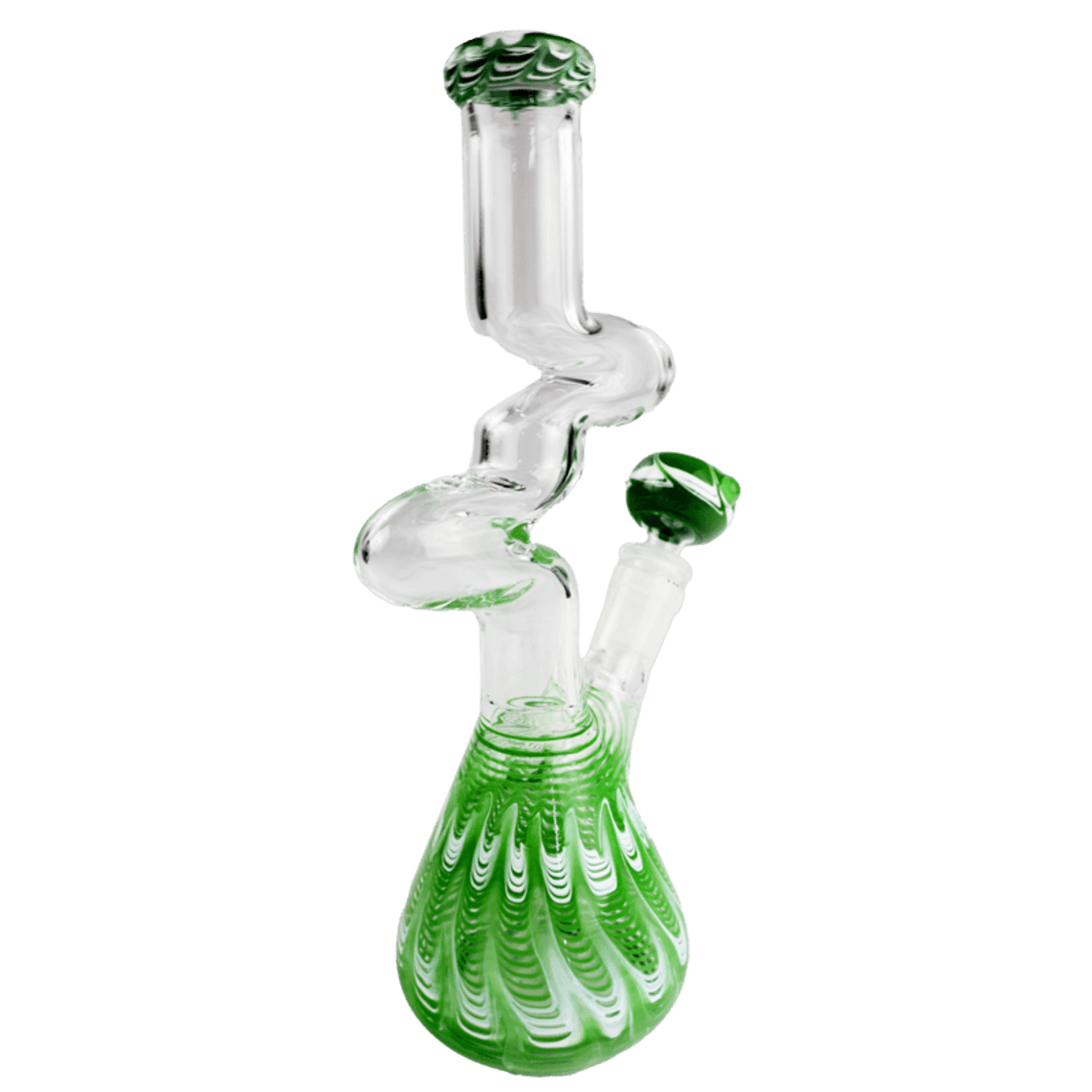LuvBuds - 10" Curved Zong Style Bong, Assorted Colors May Vary