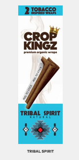 CROP KINGZ - TRIBAL SPIRIT (Natural) Self Sealing - Organic Hemp Wraps | 2 wraps per pouch | 15 Pouches per Box | Looks like a Tobacco Blunt, but made of Hemp CROP KINGZ - TRIBAL SPIRIT (Natural) Self Sealing - Organic Hemp Wraps | 2 wraps per pouch | 15 Pouches per Box | Looks like a Tobacco Blunt, but made of Hemp