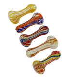 2.5" Swirled and Fumed Hand Pipes | Assorted Colors
